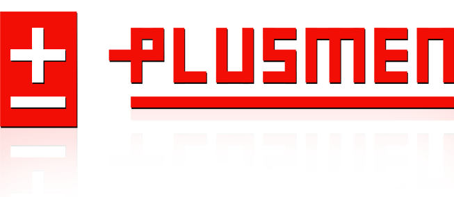Дизайн логотипа журнала «PLUSMEN», дизайн для издания, серьезный дизайн, крутой дизайн, дизайн для периодики, газеты, брошюры, дизайн обложки журнала, фирменный стиль для журнала